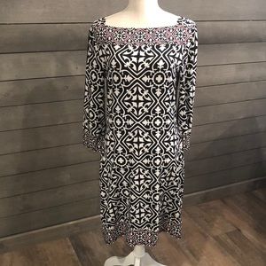 WHBM knit dress with trim